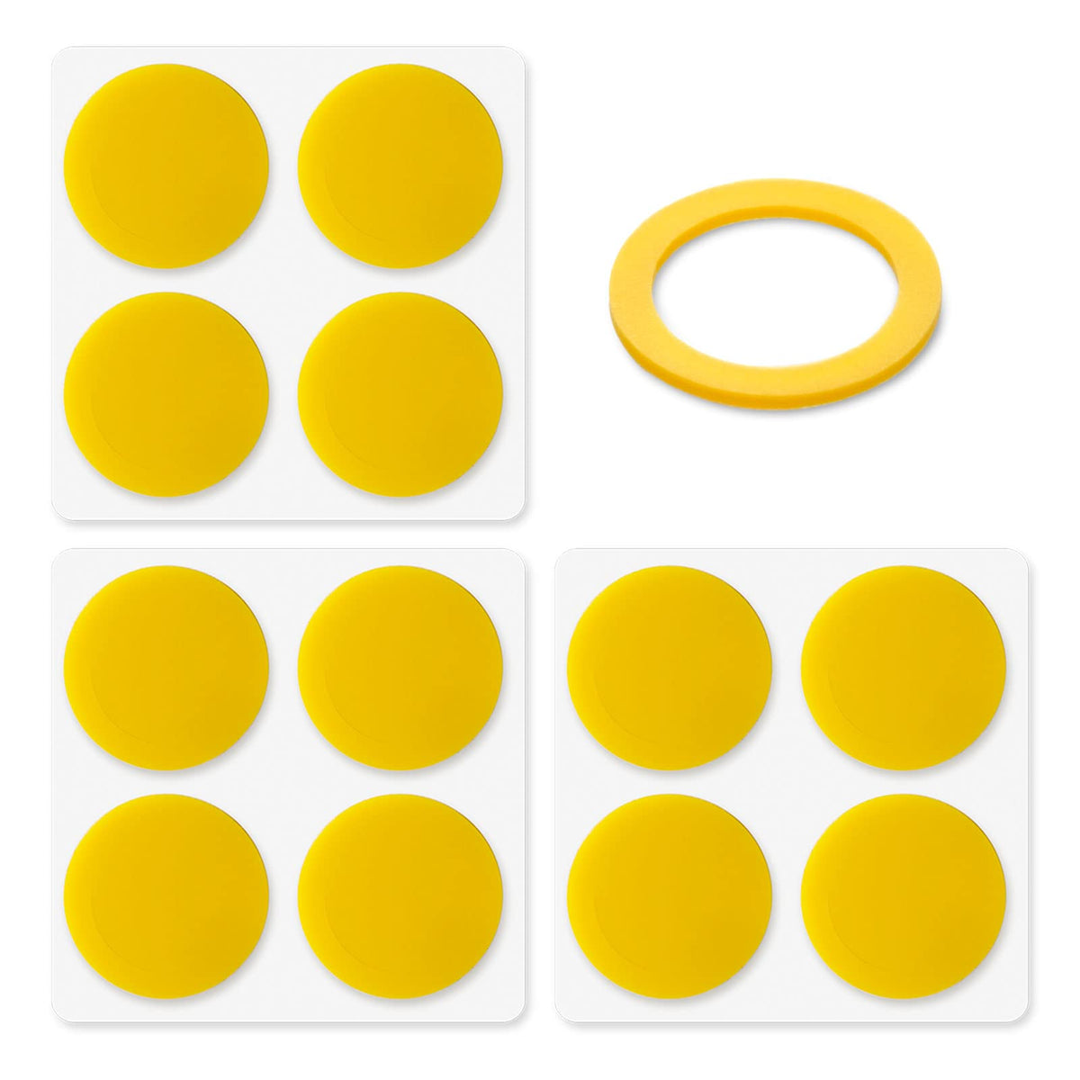 MAGICYOYO YoYo Silicone Response Pads Yellow Set of 12  Slim