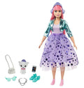 Barbie Princess Adventure Daisy Doll in Princess Fashion (12inch Curvy) with Pink Hair, Pet Kitten, Tiara, 2 Pairs of Shoes and Accessories, for 3 to