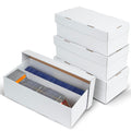 ULTRGEE Trading Card Storage Box  2 Rows, Cardboard Card Boxes holds 1100+ Top Loaders, Graded Card Case for PSA/BGS/HGA, Card Holders Organizer for 
