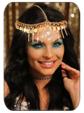 JAKAWIN Sequin Head Chain Gold Egyptian Headpiece Forehand Hair Accessories for Women
