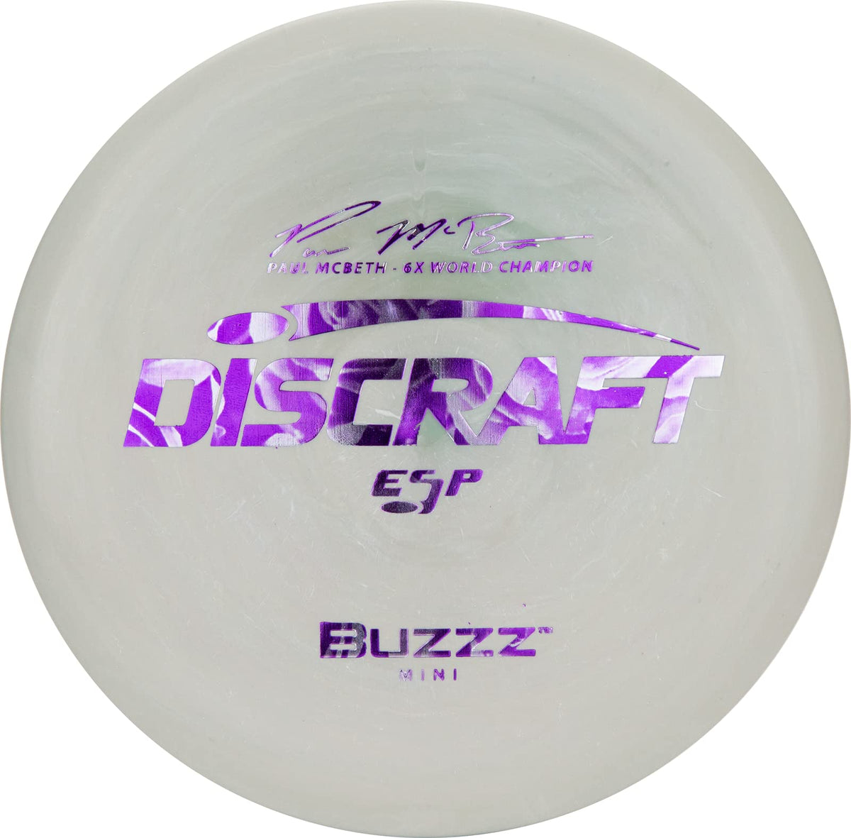 Discraft ESP Mini Buzzz Paul McBeth 6X Signature Series Disc Golf Accessory, Colors May Vary