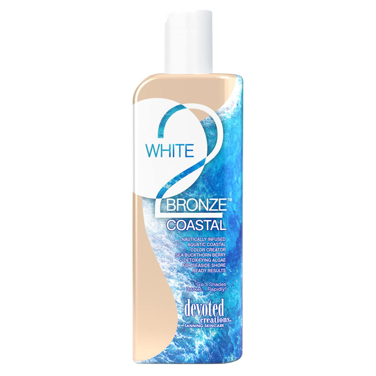 White 2 Bronze Coastal Blue Hued Optimizer Go 3 Shades Darker Rapidly 8.5oz