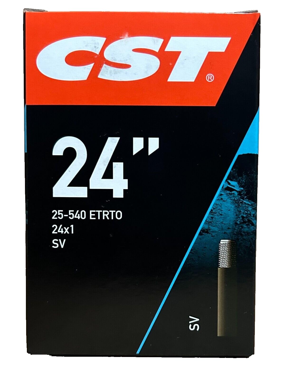 24 x 1 Inner Tube 25540 Straight Schrader Valve SV Wheelchair 24x1