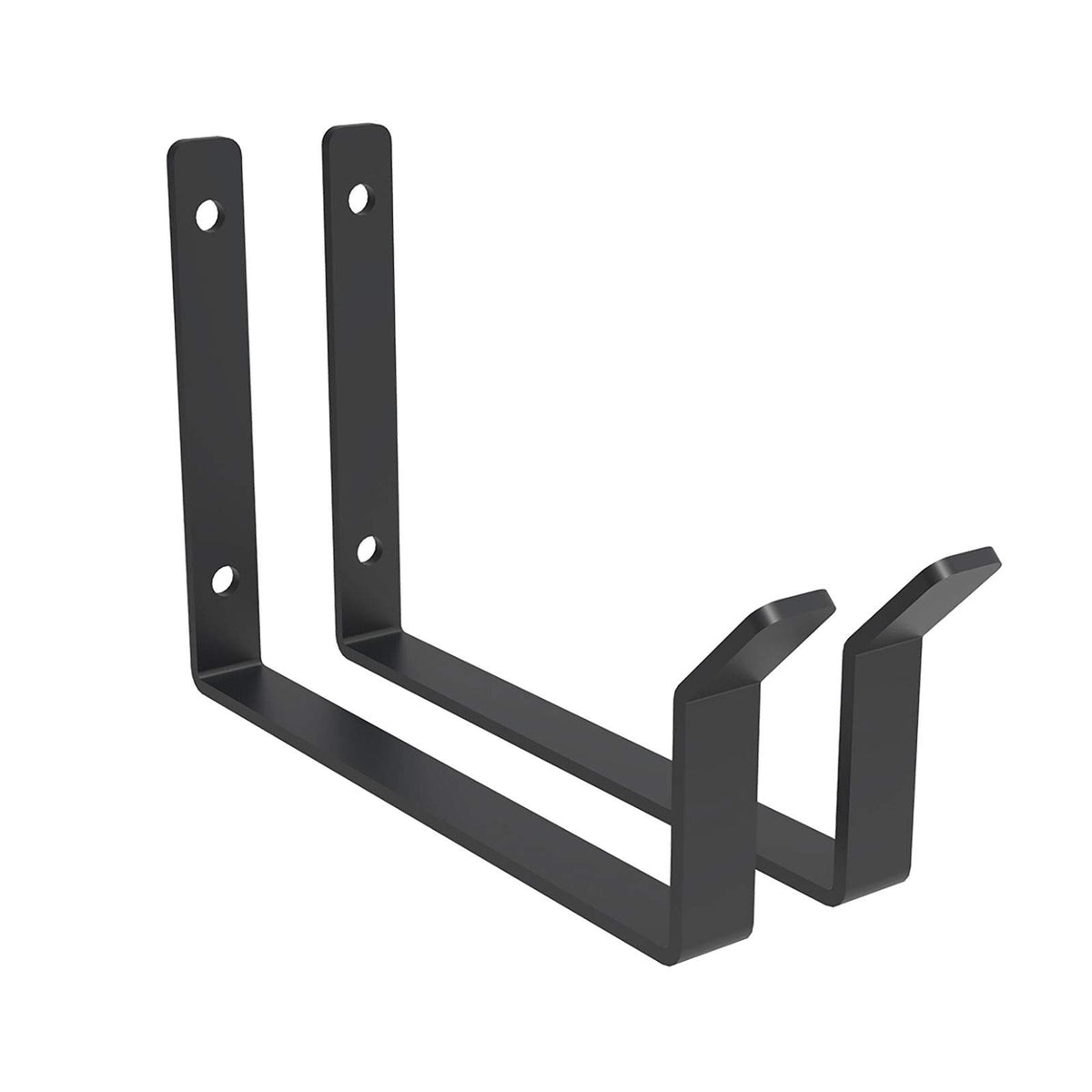 FLEXIMOUNTS 2 Pack Add On Storage Utility Hook Accessory for Garage Ceiling Rack, Black