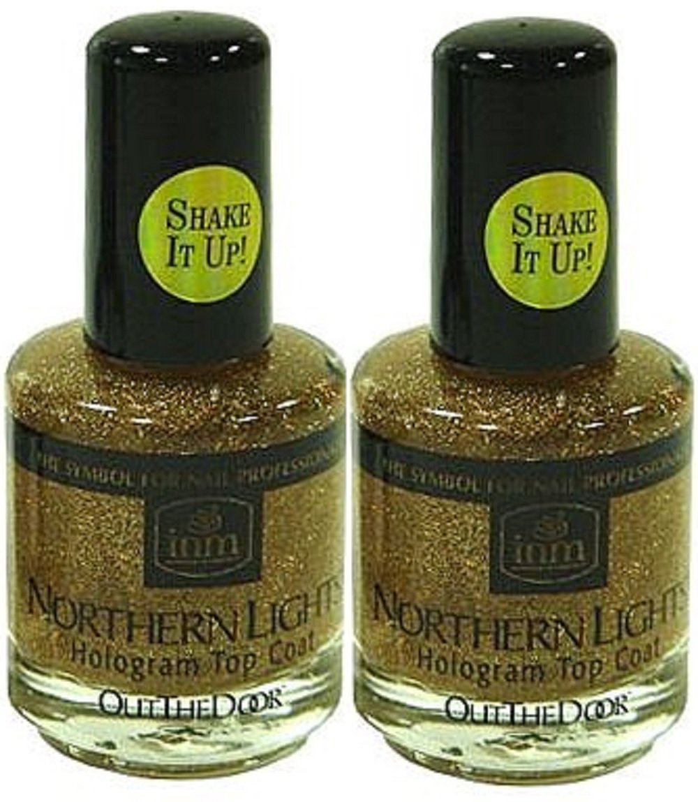 INM Northern Lights Hologram Top Coats (INM Northern Lights Hologram Top Coat Gold 2X)