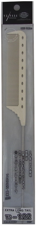 YS Park Comb 122 Extra Long Tail  White