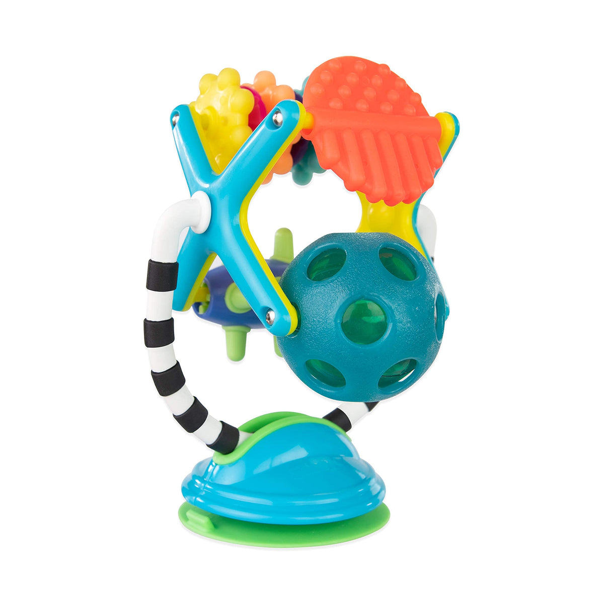 Sassy Teethe & Twirl Sensation Station 2in1 Suction Cup High Chair Toy  Developmental Tray Toy for Early Learning  for Ages 6 Months and Up