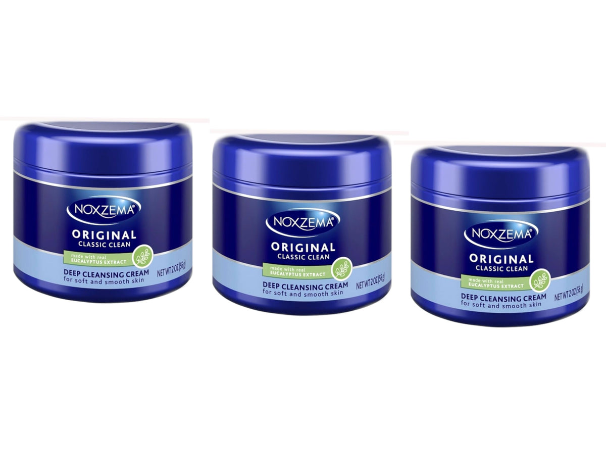Noxema Original Jar, With Eucalyptus Extract, for Cleansing, 2 oz. (Pack of 3)