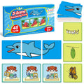 Kasfalci Sequencing Cards,Sequence Board Game for Kids,Speech Therapy Materials Toys for Autism,Story Storytelling,Social Skills,Sentence Building,Pre