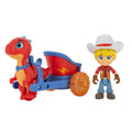 Dino Ranch Vehicle  Features Pull Back 5 Dino Blitz Chariot & 3 Dino Rancher Jon  Three Styles to Collect  Toys for Kids Featuring Your Favor