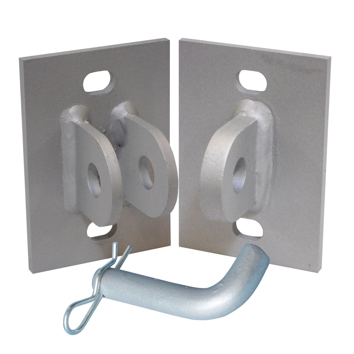 Dock Edge Stationary Dock Connector Hinge Kit, Galvanized , 3/16inch
