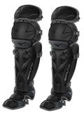Mizuno Samurai Fastpitch Softball Womens Shin Guards 16inch, BLACKGREY