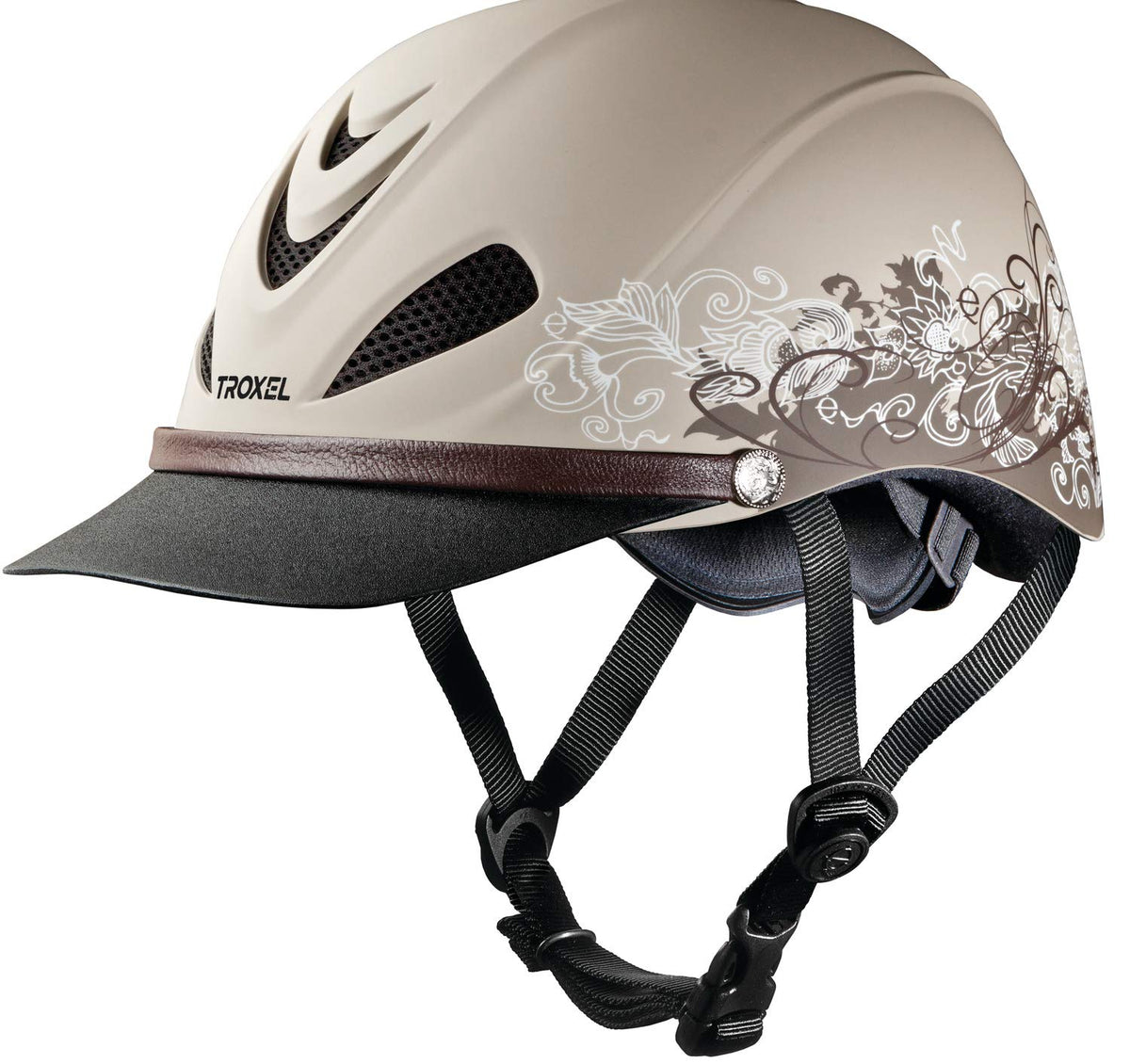 Troxel Dakota Trail Horse Riding Helmet, LowProfile Light Adjustable Design, Safety Horseback Riding Gear, Small (65/87), Traildust