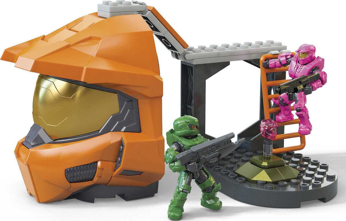 Mega Halo Zone Control Construction Set with Spartan Helmet, Building Toys for Boys, ages 8+