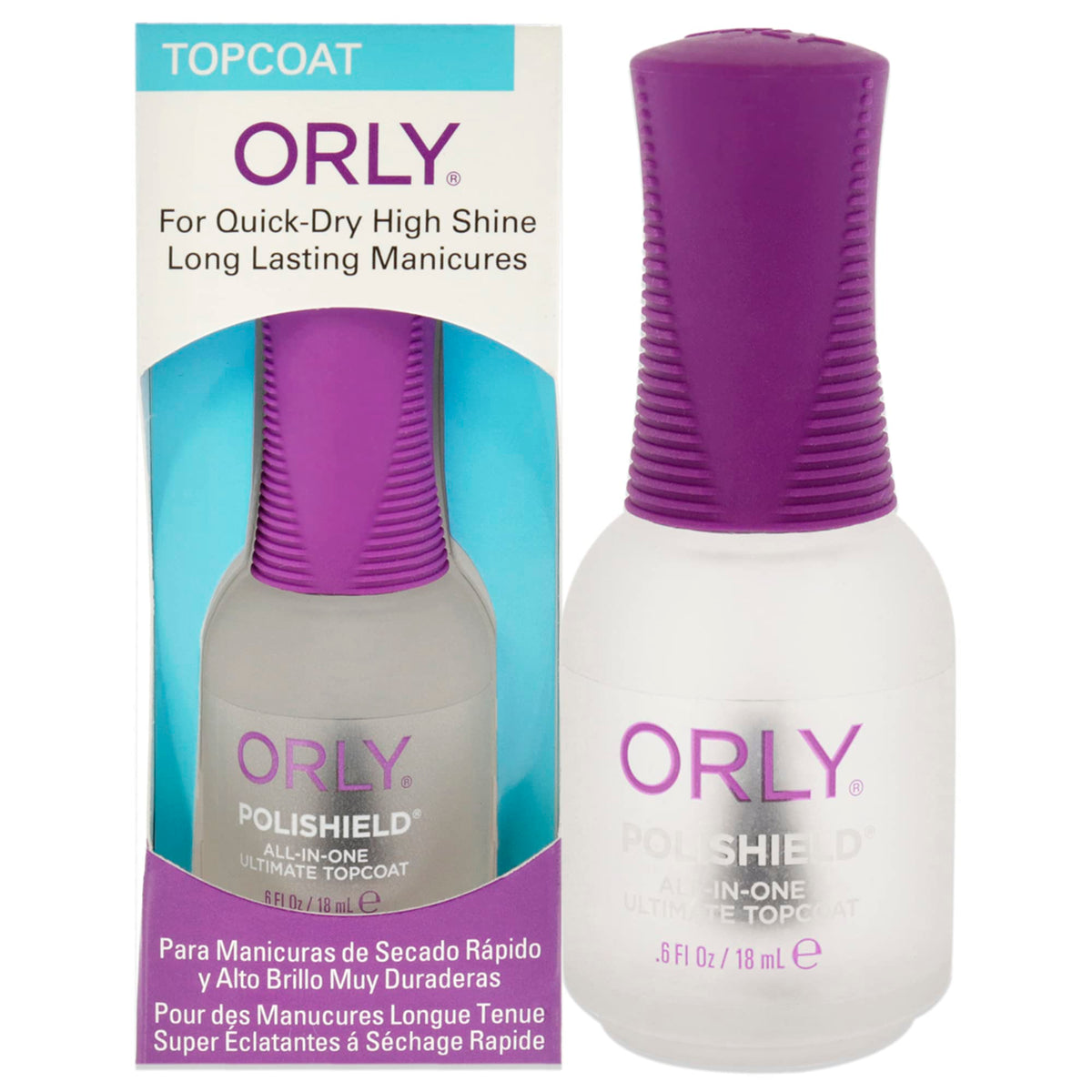 ORLY Polishield AllinOne Ultimate Top Coat by Orly for Women  0.6 oz Top Coat