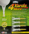 4 Yards More Golf Tee  2 3/4inch  Yellow (4 Tees)