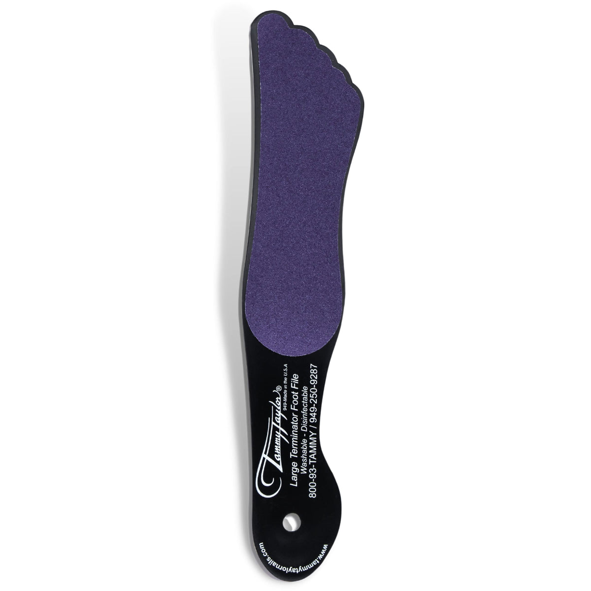 Tammy Taylor Foot File Callus Remover for Soft Feet | Purple Terminator Large Foot Scrubber & Dead Skin Remover | in Shower Foot Buffer for Wet and Dr