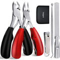 Tisojpod 5Pcs Toenail Clippers Set for Ingrown Toenail & Thick Toenails,Nail Clippers Set for Seniors Men Women,Ingrown Toenail Clippers,Professional 