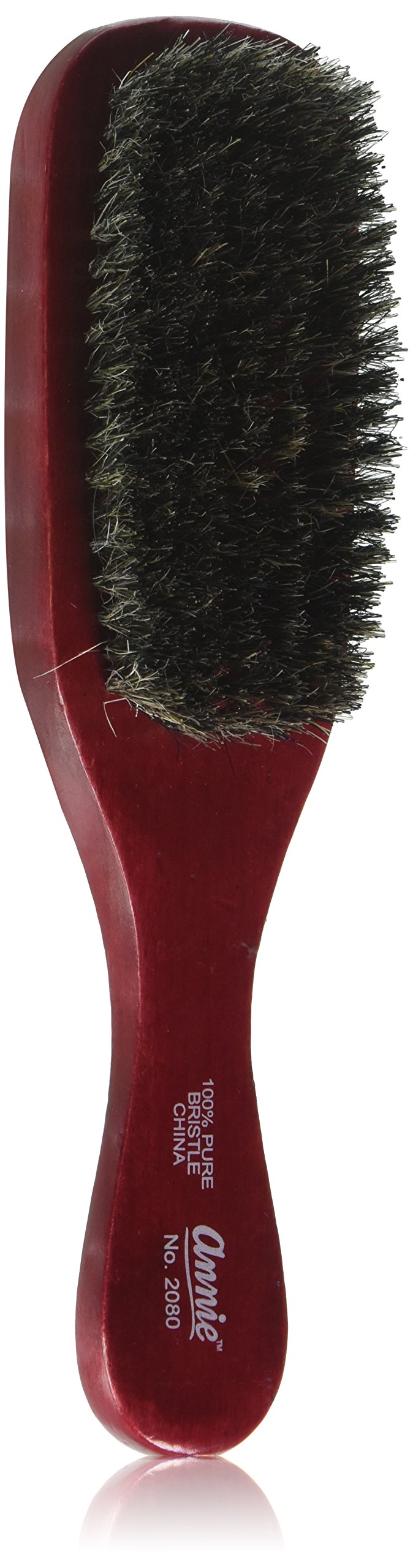 ANNIE Wave Soft Brush (Model:2080), Natural wood, boar bristles, wooden brush, wont pull on your hair, detangler, pulls out the knots
