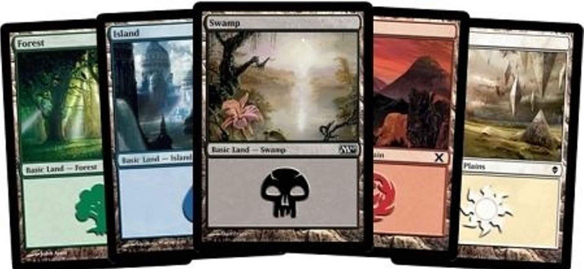 Magic: the Gathering 500 Basic Lands  100 of Each Land Type (Plains, Islands, Swamps, Mountains, Forests)