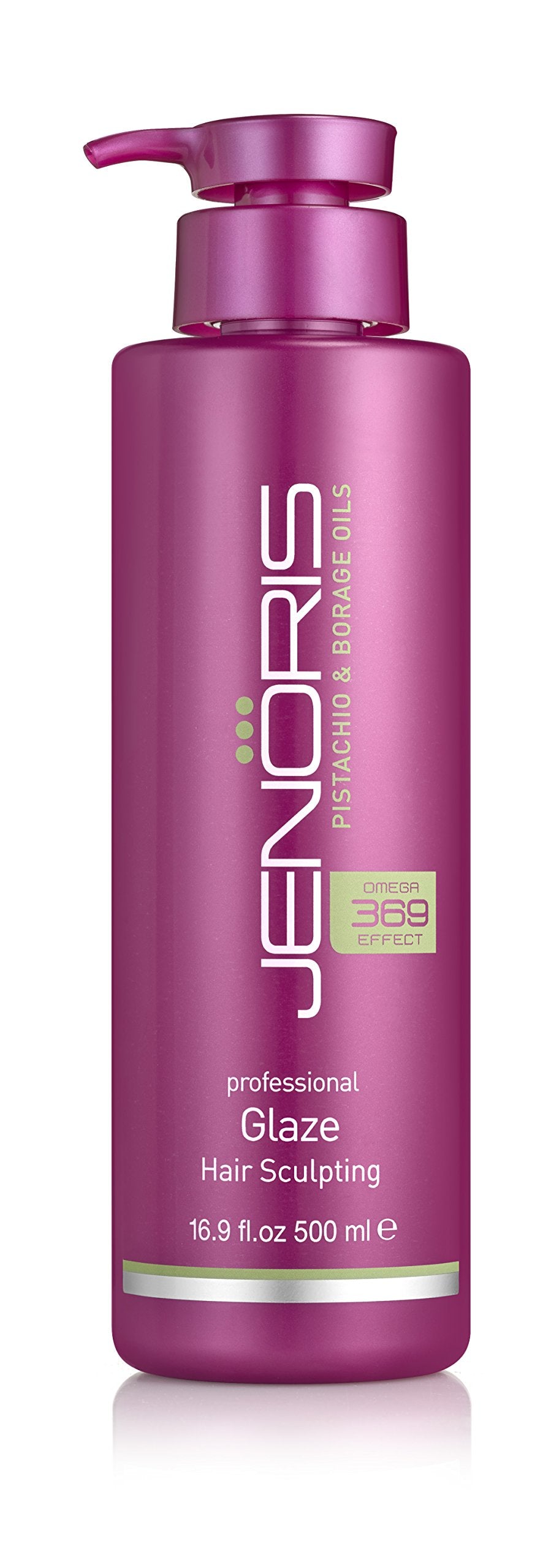 Jenoris Glaze Hair Sculpting 16.9oz Professional haircare products for women; Ideal for styling especially curls while adding volume; Infused with ric