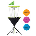 Franklin Sports Disc Golf Basket + Discs Set  Portable Disc Golf Target Basket with Chains  3 Discs Included  Driver, MidRange + Putter