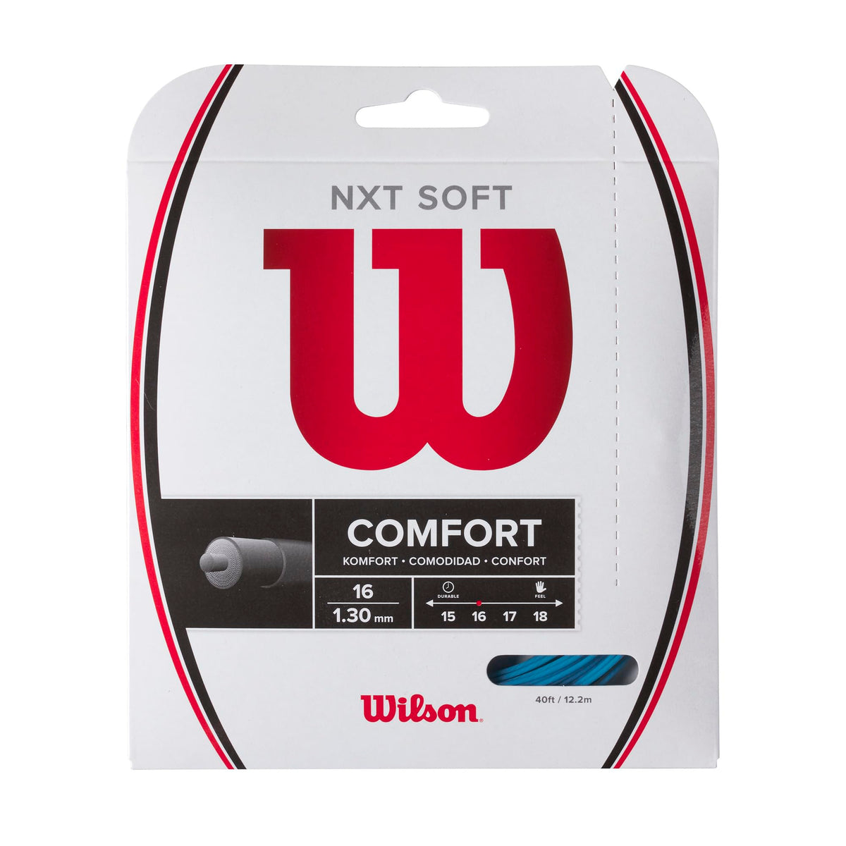 Wilson NXT Soft 16 Tennis String  Set, Bright Blue