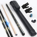 lotmusic Pool Stick,58 Inch Professional Pool Cue Stick Set with Black Pool Cue Case & Billiards Accessories.