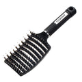 FIXBODY Boar Bristle Hair Brush  Curved & Vented & Oversize Design Detangling Hair Brush for Women Long, Thick, Curly and Tangled Hair Blow Drying Br