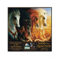 SUNSOUT INC  Four Horses of The Apocalypse  1000 pc Jigsaw Puzzle by Artist: LindskogOsorio  Finished Size 20inch x 27inch  MPN# 68423