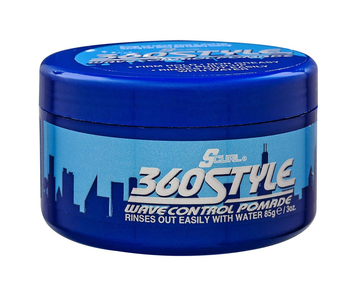 Lusters SCurl 360 Style, Wave Control Pomade 3 oz (Pack of 4)