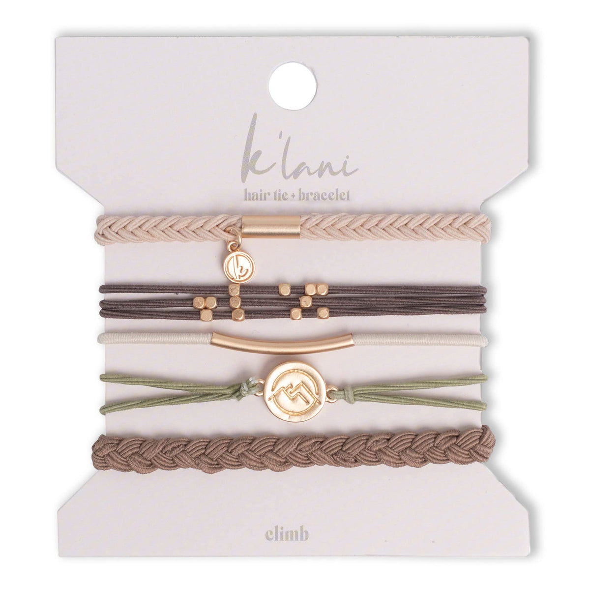 Klani  Hair Tie Bracelets for Women  DualUse Bracelet and Hair Tie  Stylish Ponytail Hair Accessories  (Celebrate) Set of 5  (M)