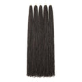 GUOHUI Micro Faux Locs Crochet Hair, 36 Inch 5 Packs Color Darkest Brown DIY Braids Straight Styles (36inch,2)
