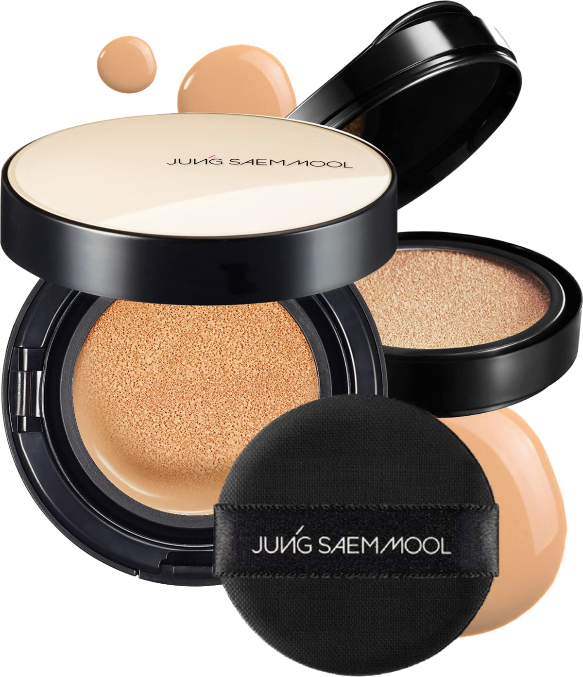 [JUNGSAEMMOOL OFFICIAL] Essential Skin Nuder Cushion (Medium) | Refill Included | Natural Finish | Buildable Coverage | Makeup Artist Brand | Cream Fo