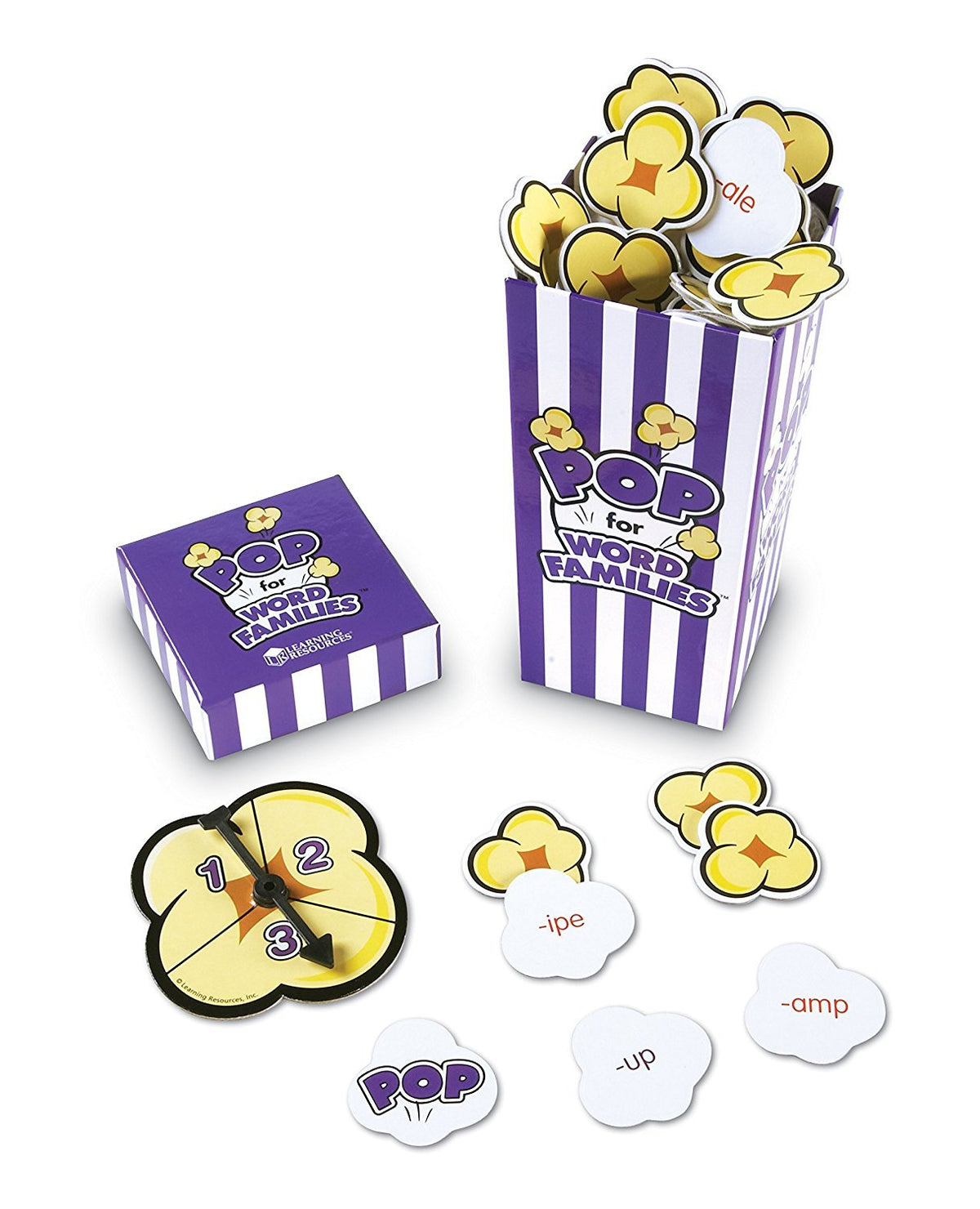 Learning Resources POP for Word Families Game, Word Families, Vocabulary and Rhyming, For 24 players, Ages 6+