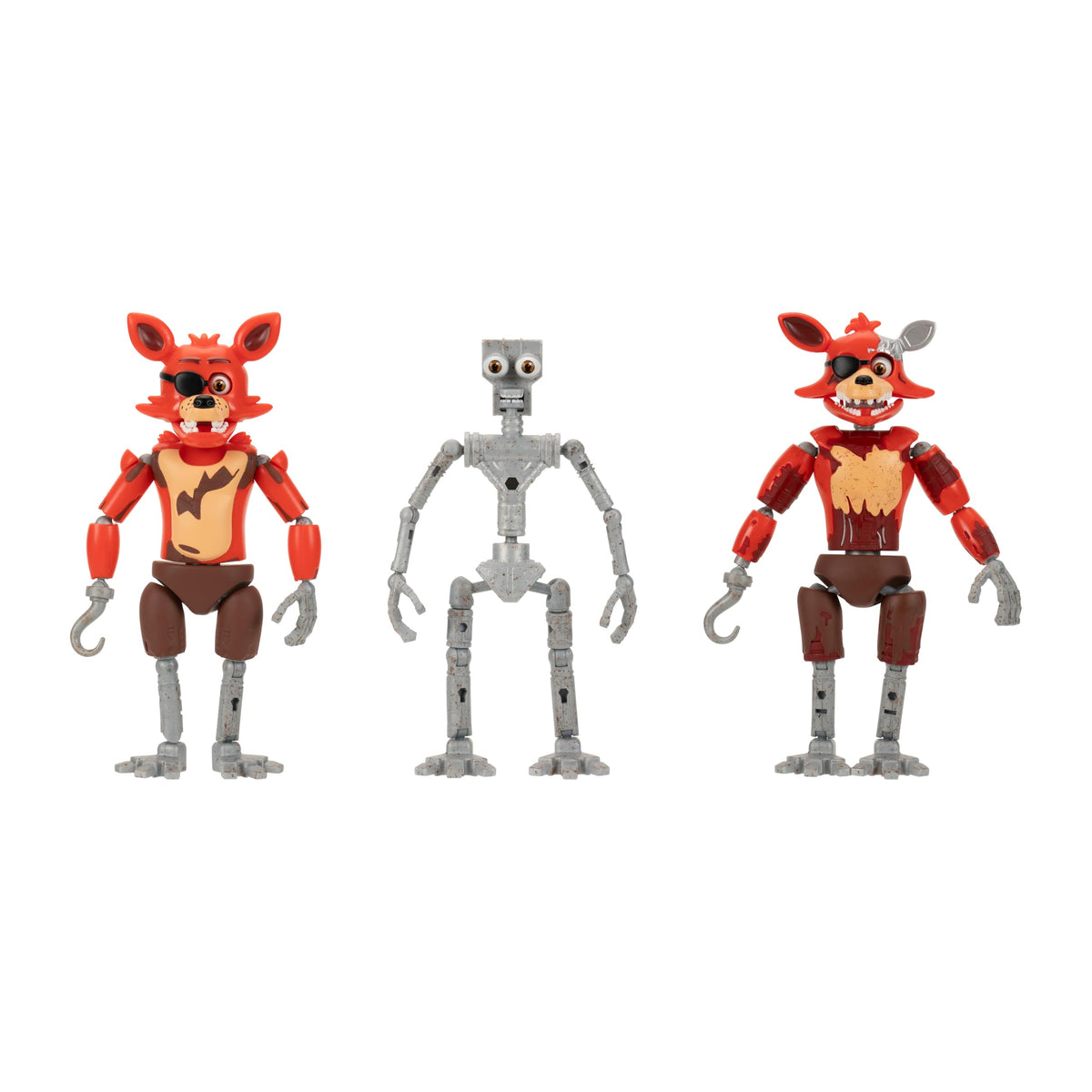 Five Nights at Freddys 6Inch EndoSeries Collector Figure: Endo1 with Classic Foxy and Withered Foxy Pieces  Articulated Figure with Classic and Wi