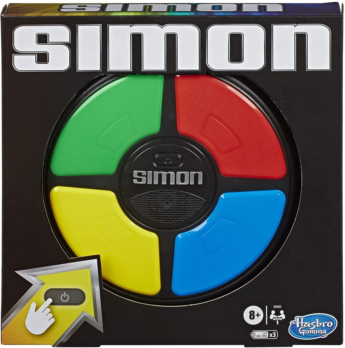 Basic Fun Simon Electronic Game with Digital Screen and BuiltIn Counter, 9Inch Diameter