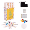 Mexican Train, Mini Travel Dominoes Game:105 Cards+1Hub for Mexican Train+8 Train Marker+1 Instruction+1 Scoresheet,Double 12 and Double 9 Dominoes Se