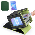 UAONO Card Deck Box with MTG Commander Display, Patented Design Card Deck Case Holds 100+ DoubleSleeved Cards, PU Leather Cards Storage Box for TCG w