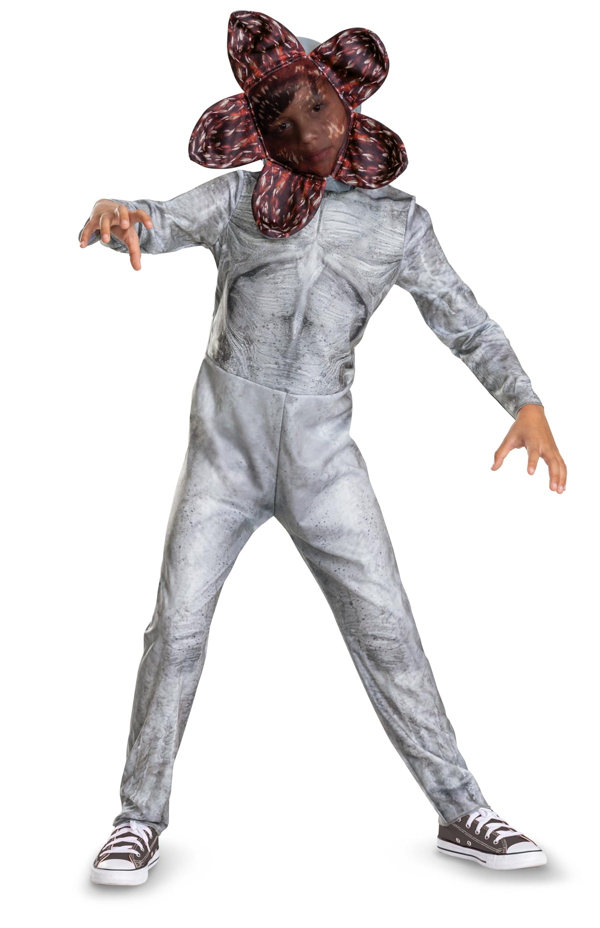 Disguise Demogorgon Costume, Official Kids Stranger Things Costume Jumpsuit with Headpiece, Child Size (1416)