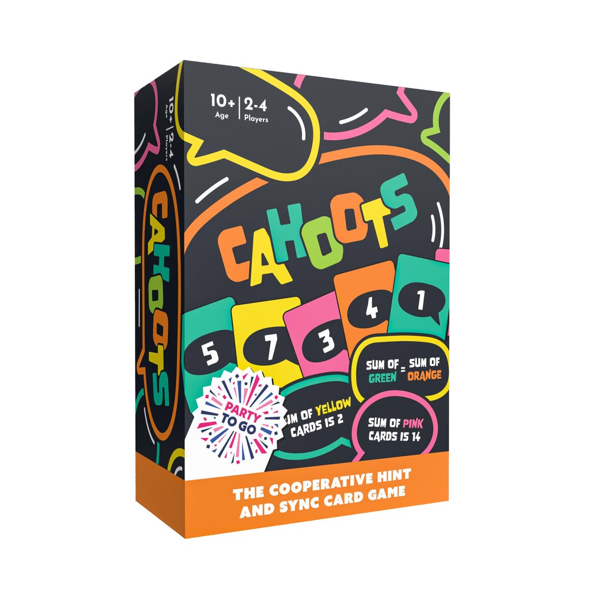 Gamewright  Party to Go  Cahoots Cooperative Hint and Sync Card Game