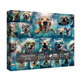 Dog Jigsaw Puzzle for Adults 1000 Piece, Funny Puppy Animal Jigsaw Puzzles, Fun Cool Silly Puzzle with Underwater Dogs