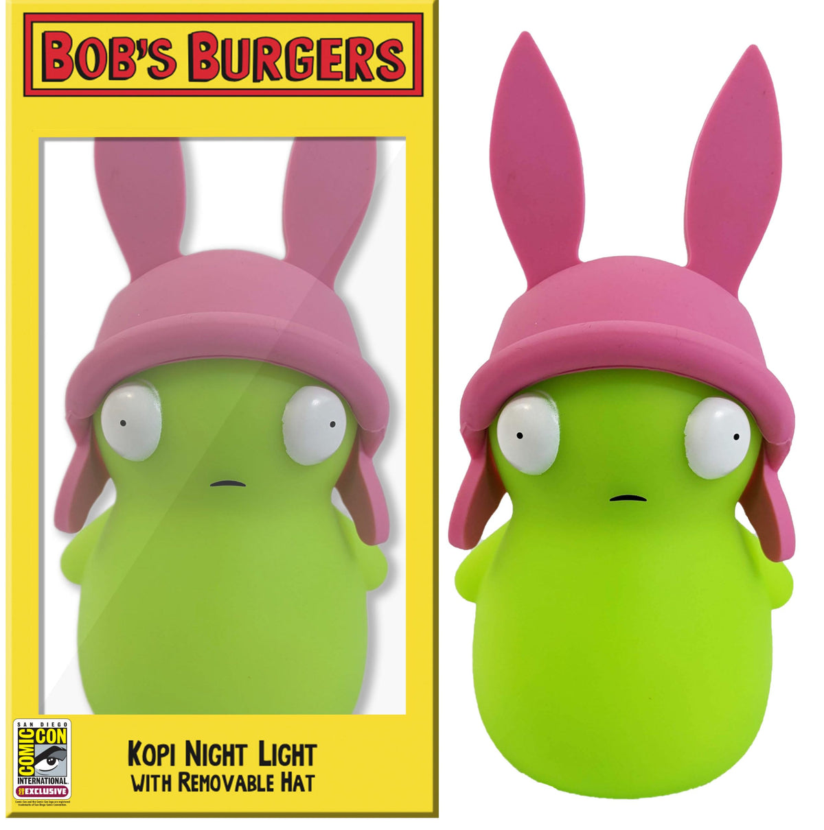 UCC Distributing Bobs Burgers Kuchi Kopi as Louise Belcher  Night Light  with Removable Hat  Fun Glowing Light for Kids & Adults