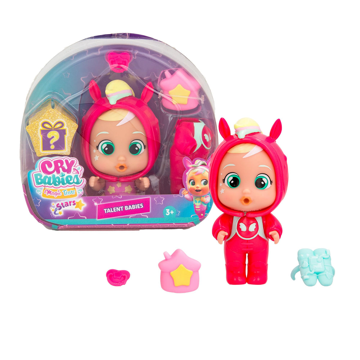 Cry Babies Magic Tears Talent Babies, Hannah  6+ Surprises, Accessories, Great Gift for Kids Ages 3+
