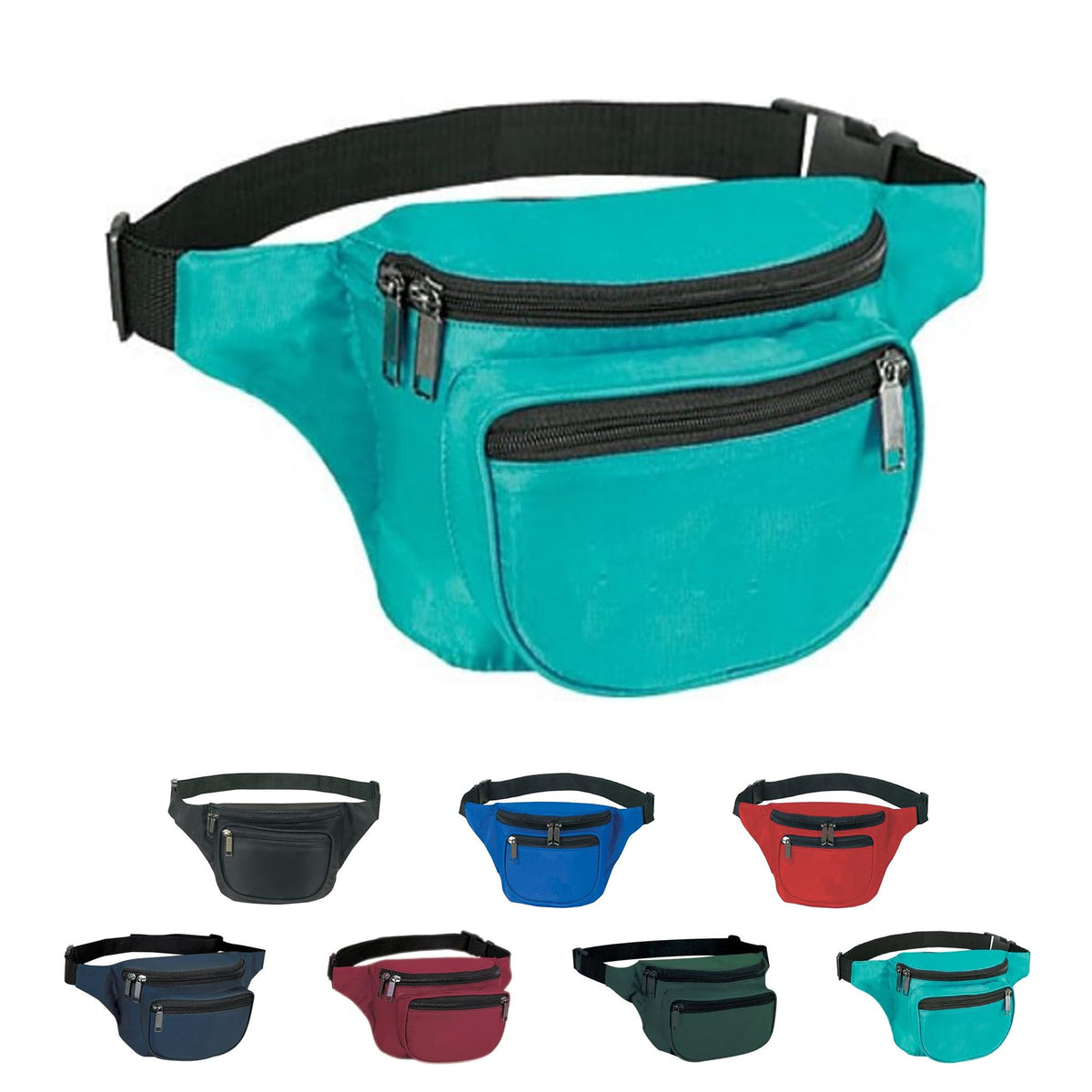 Yens Fantasybag 3Zipper Fanny PackTeal, FN03