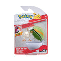 PKW3136  Clip nGo Pok Balls  Menki & Nest Ball, Official Pokball with 5 cm Figure