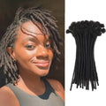 Loc Extension Human Hair 0.4cm Width 6inch 40 Strands 100% FUll Handmade Permanent Dreadlock Extension Human Hair for Women/Men/Kids Can Be Dyed Bleac