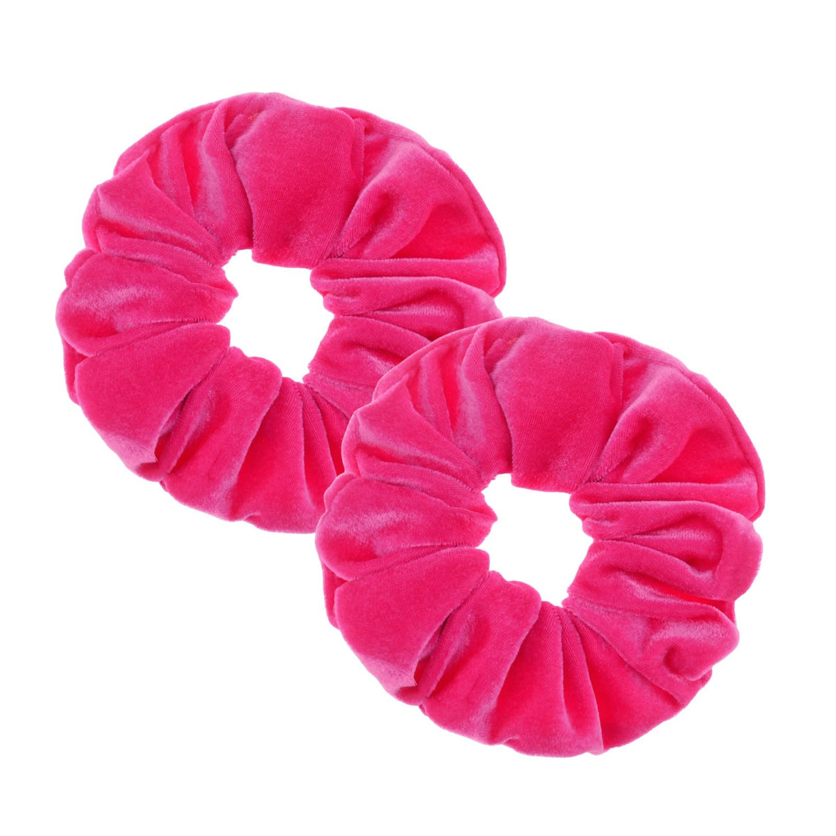 2 Pcs Hotpink Large Size Scrunchies for Women Hair Elastic Bands