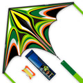 SGftre Green Large Delta Kites Flying Toys Easy to Fly,Unique Design Shiny Colorful Outdoor Activities Flying Delta Kite for Kids and Adults (Power Tr
