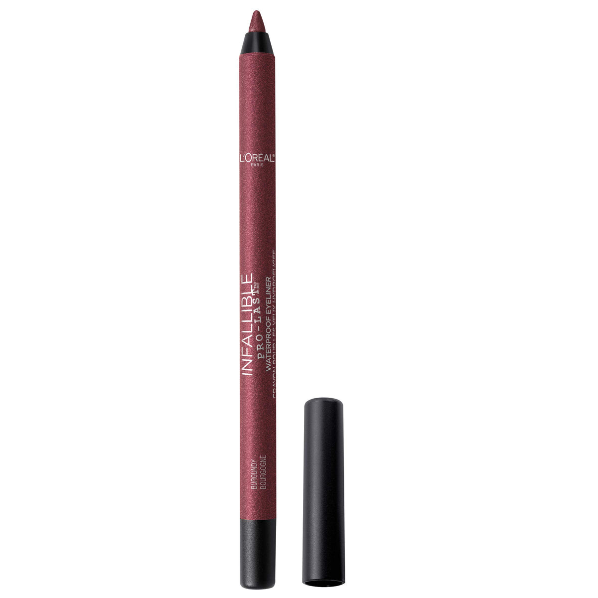 LOreal Paris Makeup Infallible ProLast Pencil Eyeliner, Waterproof and SmudgeResistant, Glides on Easily to Create any Look, Burgundy, 0.042 oz.